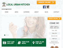 Tablet Screenshot of localurbankitchen.com